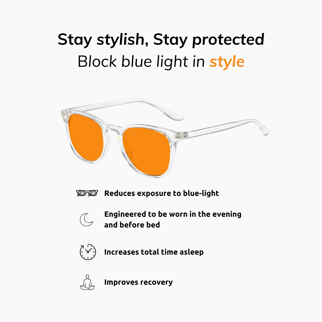 100% blue light glasses - for deep sleepers